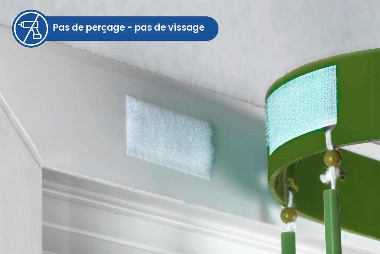 Maximex Rideau de feuilles Liane, rideau de porte/moustiquaire décoratif pour balcon, terrasse & appartement, avec pastilles auto-adhésives pour la fixation, polyester lavable, fait main, 90 x 190 cm