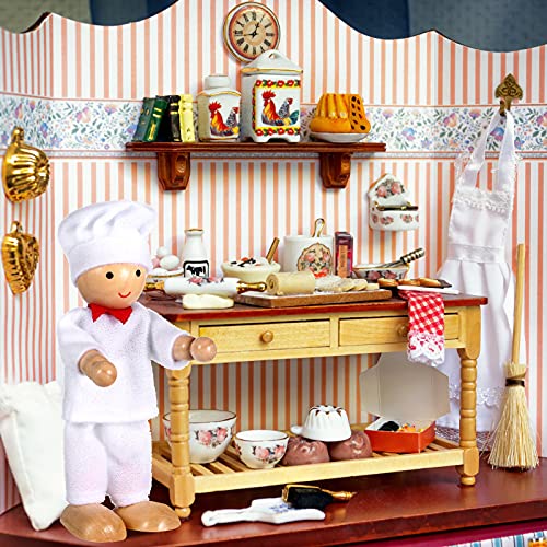 9 Stücke Sozial Arbeiter Figuren Set Familien Puppen Spiel Set Holz Figuren Set Puppenhaus Kollektion für Jungen und… – Bild 7