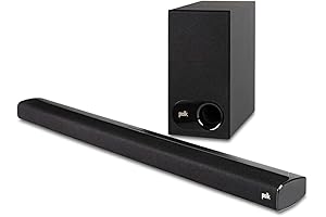 Smart TV Sound Bar by Polk Audio with Tuned Subwoofer