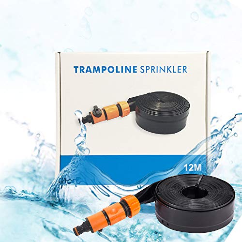 NHILES Upgrade Trampoline Sprinkler Outdoor Water Play Sprinklers Summer Sprinkler for Kids（39Ft） - Thumbnail 2