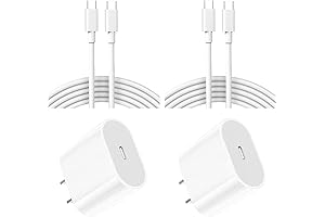 2-Pack iPad 10th Gen Fast Chargers and Cables