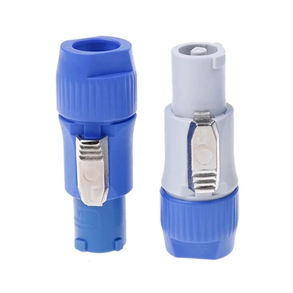 20 pièces NAC3FCA NAC3FCB Connecteur Speakon Connecteur Powercon mâle de 3 20 A 250 V Connecteur de fiche d'alimentation CA Bleu et gris