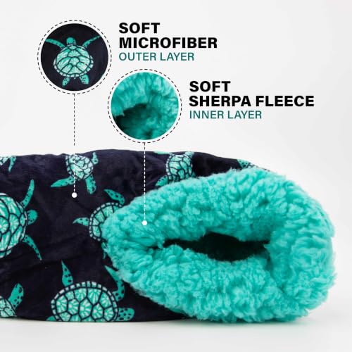 Image of Lazy One Fuzzy Slipper Socks for Women, Fleece House Slippers, Indoor Socks