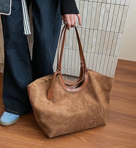 2 Pcs Slouchy Suede Hobo Bags Women Cute Crescent Crossbody Purses Underarm Shoulder Bag Satchels Travel Tote Handbag 20253