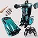 AIOJY Auto Spielzeug for Kinder elektrische Modell mit Fernbedienung rc transformator Auto Control funkgesteuerte Autos Toys Kinder handsteuerung/EIN schlüssel transformieren Roboter cool Sound lich