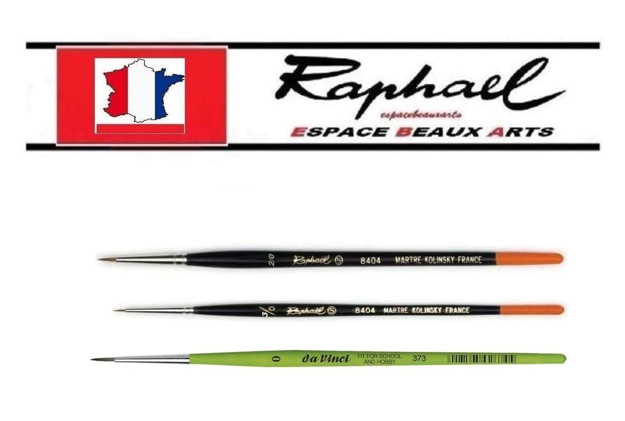 Spazzola Raphael Serie 8404, Spazzola per Sabbia Rossa kolinsky, Set 2