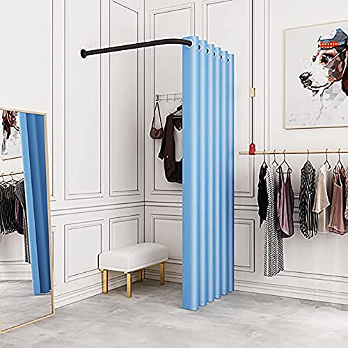 Vestidor móvil y divisor de privacidad montado en la pared, instalación simple, ideal para espacios comerciales, vestuario y estante de exhibición
