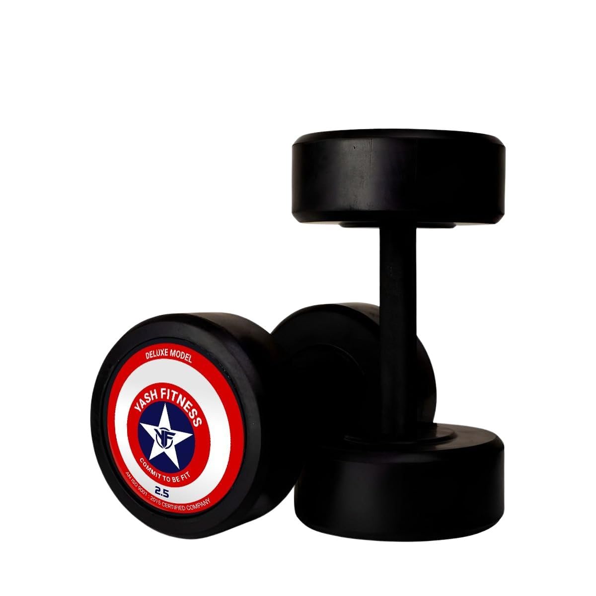 YASH FITNESS Set Of 2.5KG×2 Rubber Professional Dumbbells | Fixed Weight Dumbbell | Dumbbells Set For Home Gym & Gym Training | Gym Equipment Dumbbells Set | Durable Dumbbell Set (5 Kg) (B0DFWQZNNZ) Amazon Price History, Amazon Price Tracker