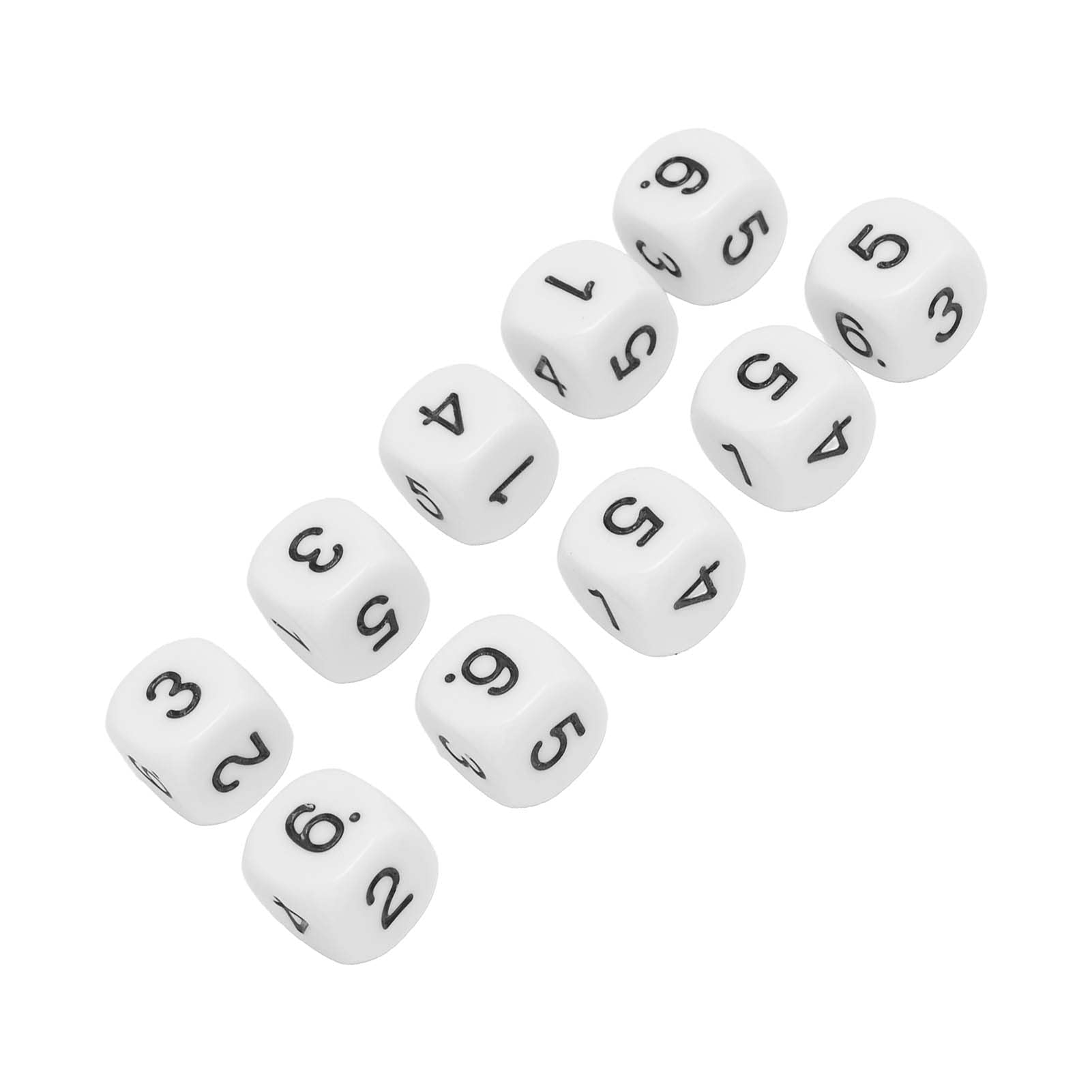 Amazon.co.jp: 6面 ゲームダイス 数字ダイス 数字サイコロ 数学教育 