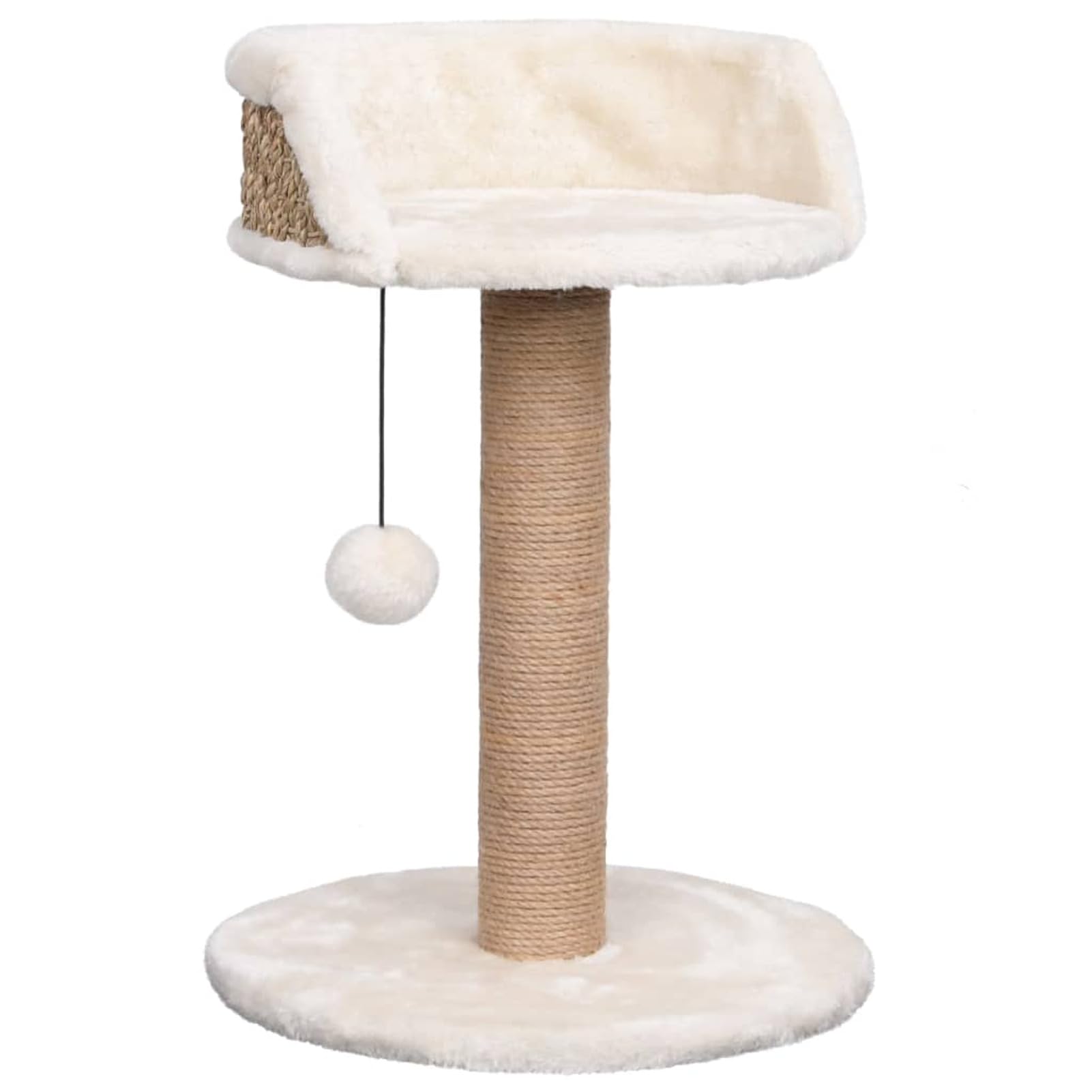 Homgoday Albero tiragraffi con palo tiragraffi da 49 cm, in alghe marine, torre tiragraffi a torre, casa per arrampicata per gatti multilivello, centro attività per gatti da interno
