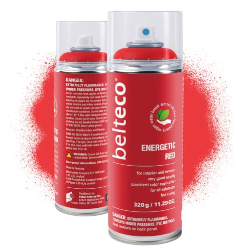Image of Energetic Red Spray Paint | Water-Based Spray Paint Red