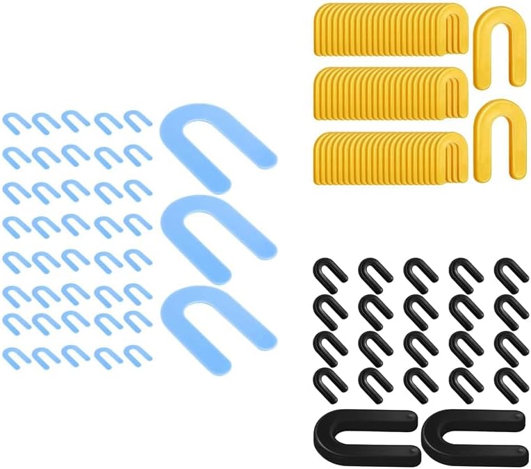 1/16 Inch Shims Structural Horseshoe U Shaped Tile Shims For Leveling 300 Pieces, Blue - (Color: Blue)
