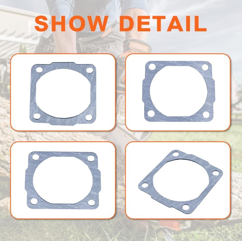 Miniatura 5 de Mtanlo 5 juntas de culata de base de cilindro para Stihl 024 Ms240 026 Ms260 028 parte de motosierra 1118 029 2306
