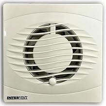 Intervent BVF100S Axial Extractor Fan for 100mm / 4 Inch Duct White Standard Model