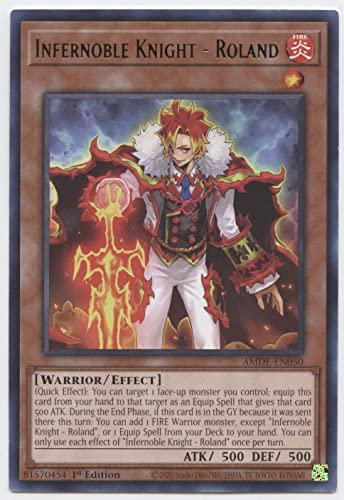 Infernoble Knight - Roland - AMDE-EN050 - Rare - 1st Edition miniatura 1