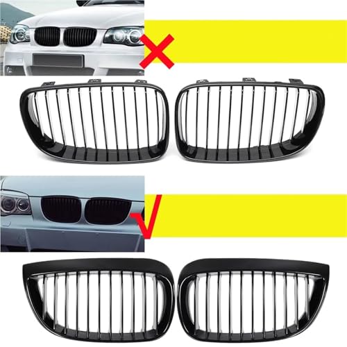 Calandre haricot double lamelle style course pour BMW Série 1 E81 04-07