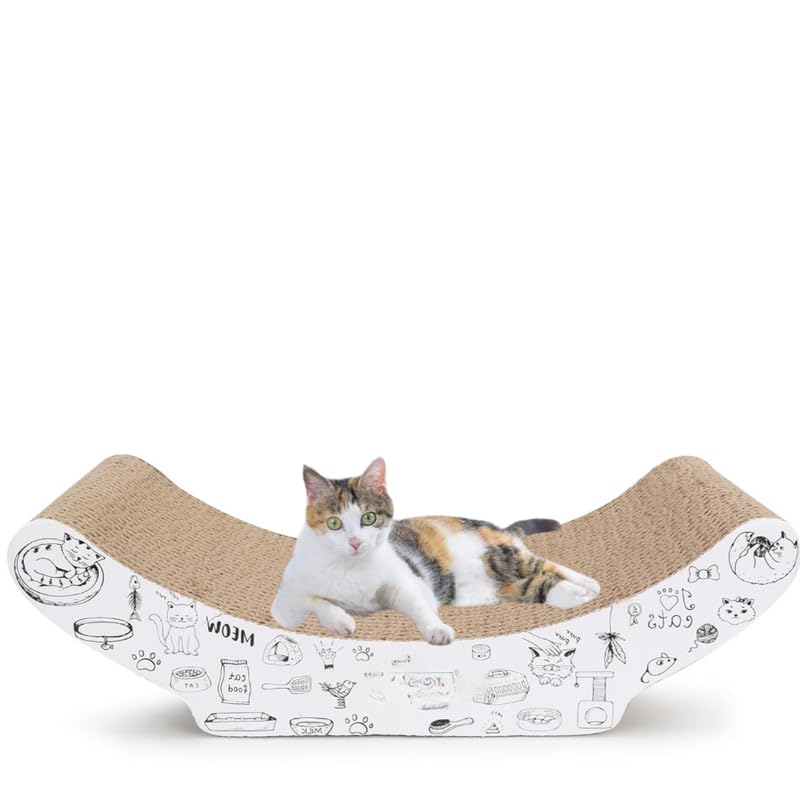 PSK PET MART Cat Cardboard Bed, Cat Sofa for Indoor Cats, Scratching Lounger, Couch with Catnip, Recycle Corrugated Large Lounge Pack of 1 (B0CPPYN7ZR) Amazon Price History, Amazon Price Tracker