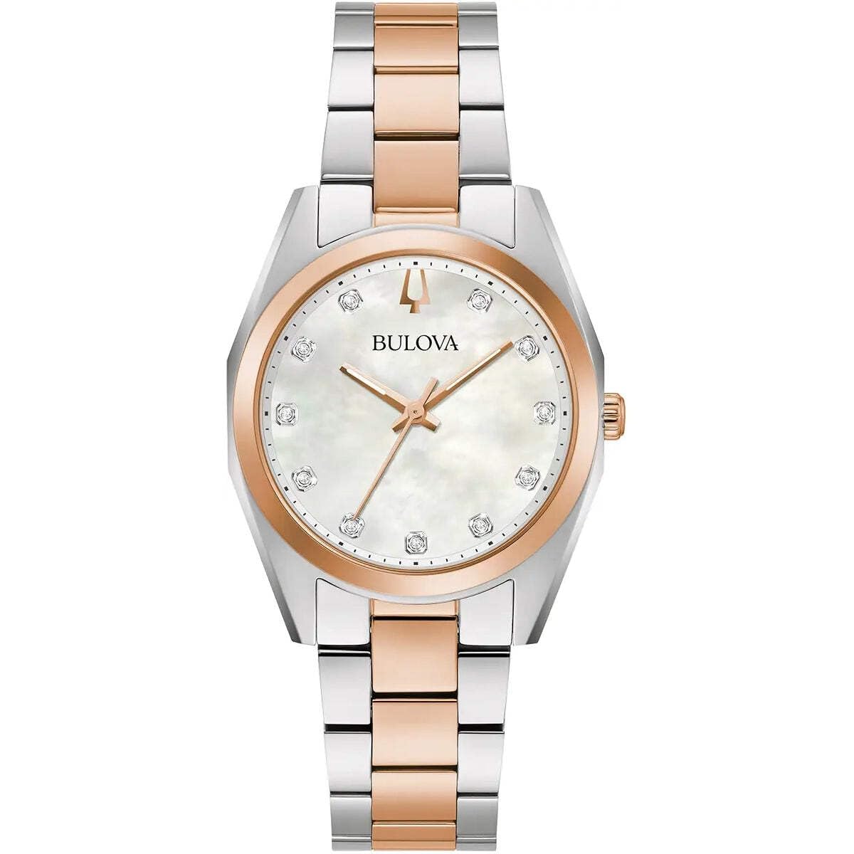 Bulova Women's Analogue Quartz Watch with Stainless Steel Strap 98P207