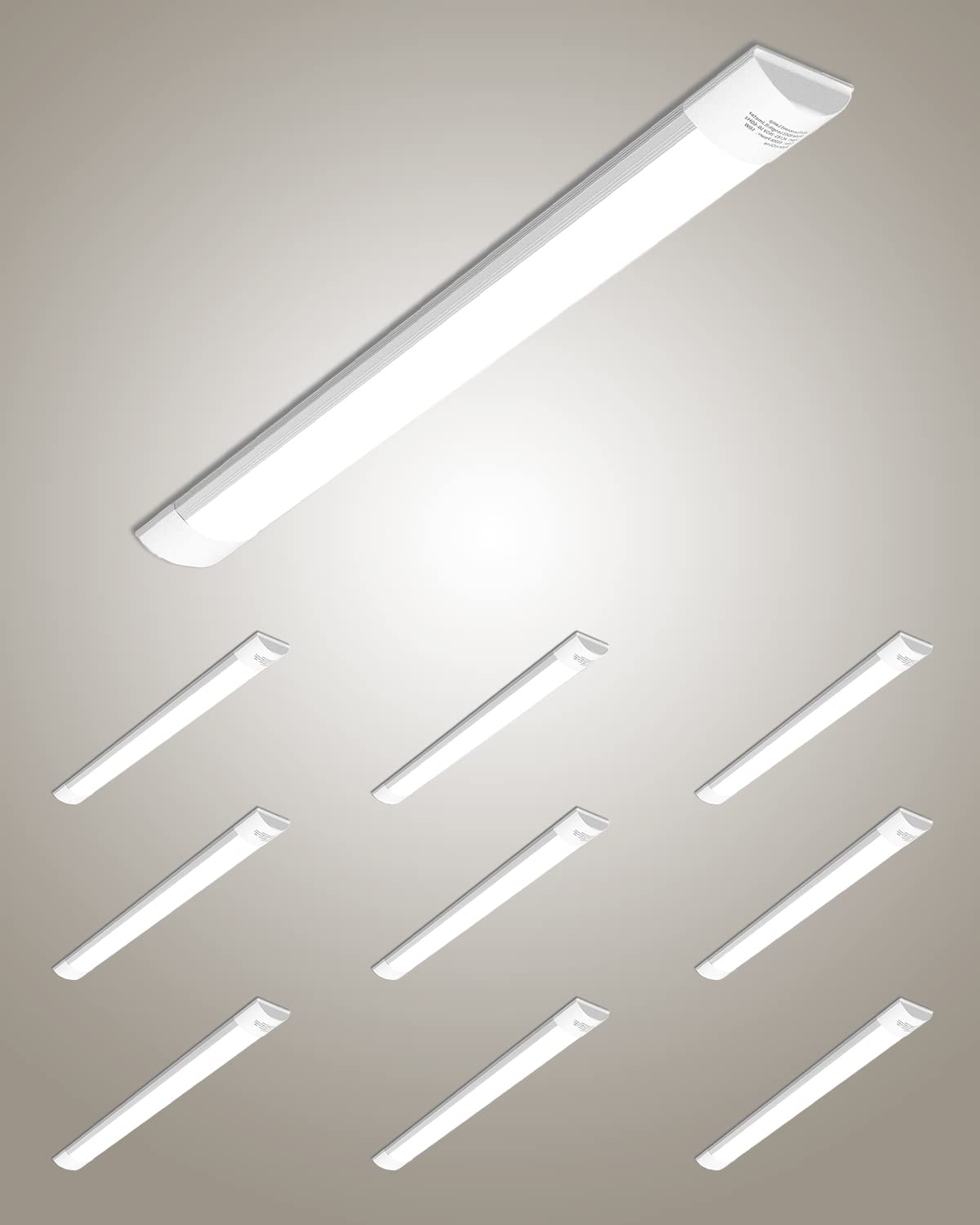 Bellanny LED Deckenleucht Röhre Licht 115cm, 40W 4800LM Leuchtstoffröhre Feuchtraumleuchte - 4500K Neutralweiß 130° Abstrahlwinkel Tube Lichtleiste für Wohnzimmer Küche Garage Werkstatt Büro,10Pack