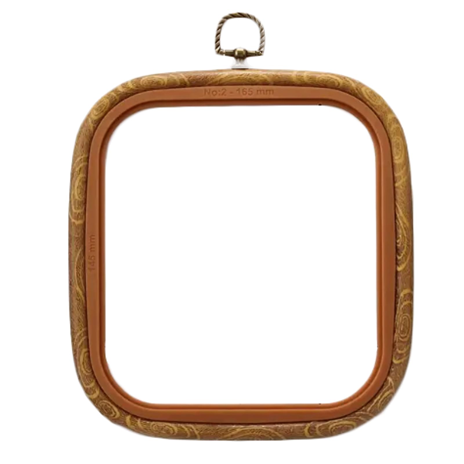 MRKU Soporte para Bastidor de Bordado DIY, Kit de Costura para Punto de Cruz, Marco Cuadrado de plástico, Anillo, Color Retro, aro para Manualidades, Herramientas de Costura domésticas