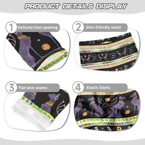 Girls' Leggings Girls Stretch Leggings Egyptian Cats Black Children's Yoga Pants Clothes Kids Dance Tights Place4