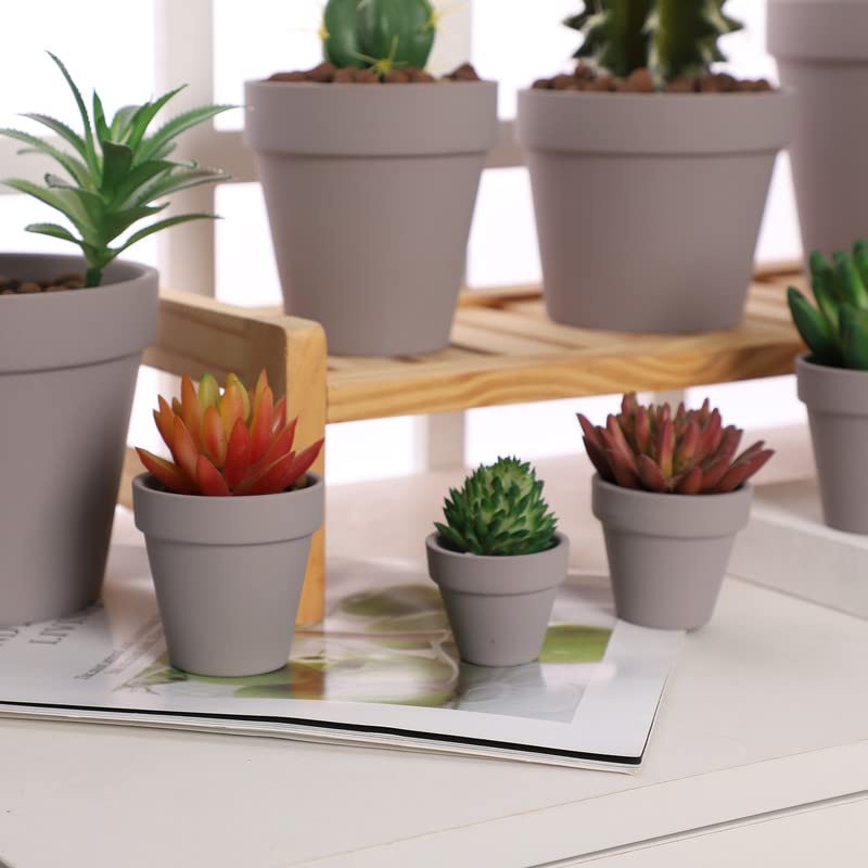 Yishang 18 Mini Vasi In Terracotta Per Piante Grasse E Cactus – 3x3x3 Cm, Con Foro Di Drenaggio, Ideali Per Bomboniere E Fai Da Te