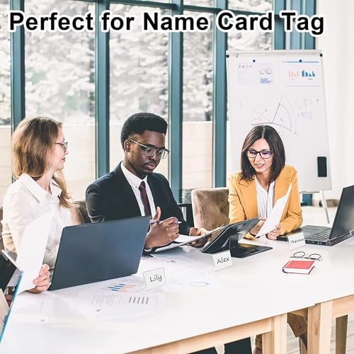 Image of JBM MART Acrylic Sign Holder L-Shape Acrylic Table Display Label Price Tag Name Card Holder Stands for School Office Counter Restaurants Supermarket Store Shop (04X2.5 Inch - 10Pcs)