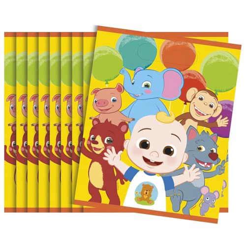 Cocomelon Plastic Loot Bags | Sturdy, Vibrant, & Fun Design Party...