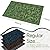 VivaNest Green Leaves Outdoor Indoor Entrance Doormats, Absorbent Durable Heavy Duty Welcome Front Door Mat,Thick Natural Rubber Back,Easy Clean Entryway Mat 17x30 Inch, Low Profile