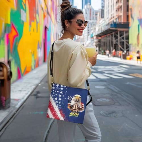 Image of HUGS IDEA Boho Bags for Women Leather Handbag Shoulder Bucket Crossbody Purse