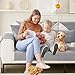 kogxscej Sofabezug Ecksofa l Form Wasserdicht，sofaschoner rutschfest Hund Katze Couch Überzug Ecksofa u Form Decke Universal 3/2/4/1sitzer Sofa