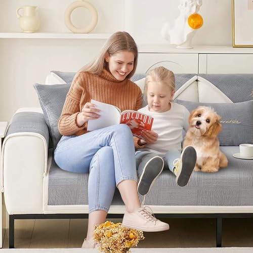 kogxscej Sofabezug Ecksofa l Form Wasserdicht,sofaschoner rutschfest Hund Katze Couch Überzug Ecksofa u Form Decke Universal 3/2/4/1sitzer Sofa