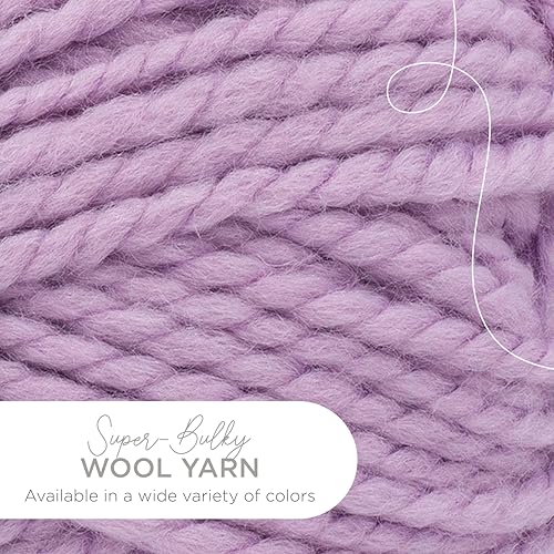 Image of Lion Brand Yarn Wool-Ease Thick and Quick Yarn, Soft and Bulky Yarn for Knitting, Crocheting, and Crafting, 1 Pack, Fairy | Super Bulky Wool Acrylic Blend Fiber for Soft Hats, Sweaters, Chunky Blankets, Yarn for Crochet, Knitting, Crafts, Weaving