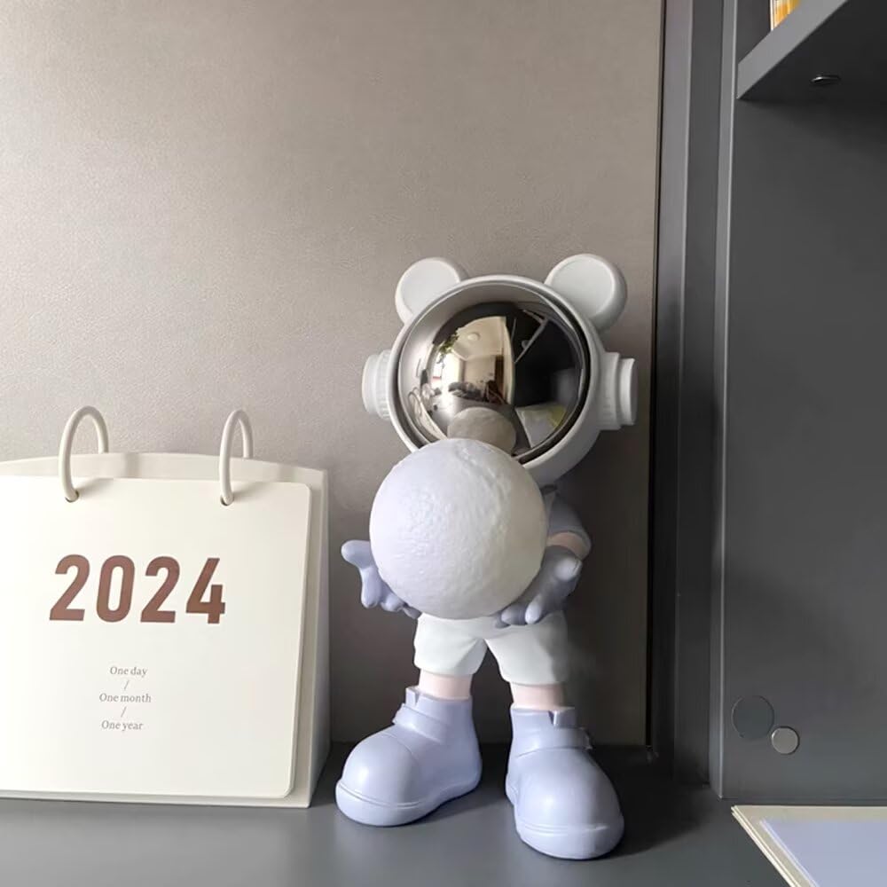 Astronauta mała lampka nocna dziecięcy styl lampa biurkowa kreatywna lampka nocna wystrój domu atmosfera lampa prezentowa do sypialni, pokoju dziecięcego