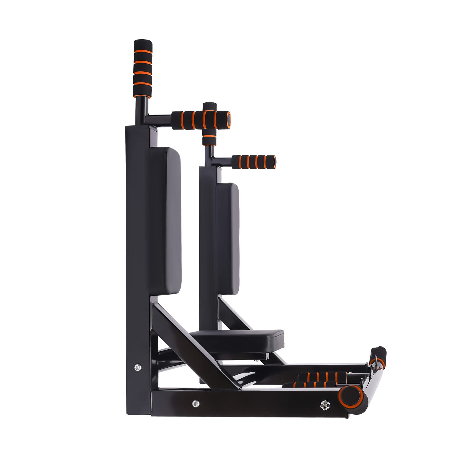 Barra de dominadas para montaje en pared, barra de dominadas con múltiples funciones, peso de entrenamiento de hasta 200 kg, barra de dominadas para pared para el gimnasio, casa, oficina,