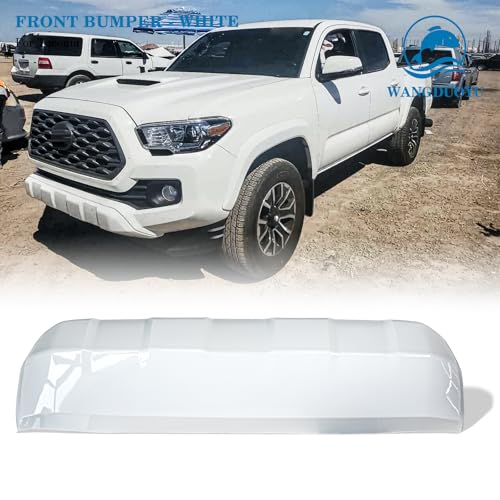 Image of Front Bumper Lower Valance Panel Skid Plate Black Compatible with 2016-2023 Toyota Tacoma - Replaces Part 53911-04210 TO1095205 (Super White-040)