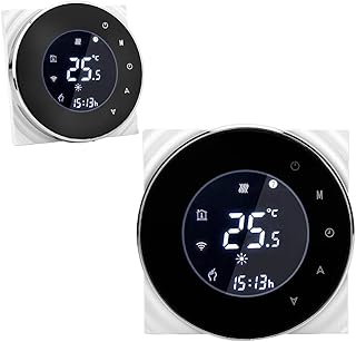 Termostato a comando vocale ad alta efficienza, termostato caldaia, risparmio energetico per il controllo del riscaldamento a gas, controllo del riscaldamento dell'acqua