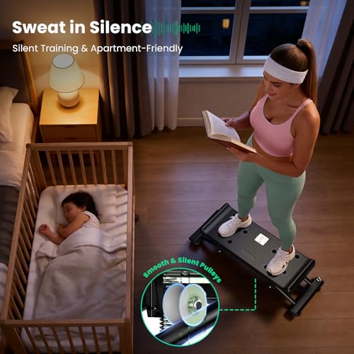 Image of Balance Board for Adults, Rocking Stepper with Resistance Bands, 300LBS Portable Wobble Board, Quiet Side to Side Ski Simulator Trainer Exercise Machine for Home Gym Core Workout