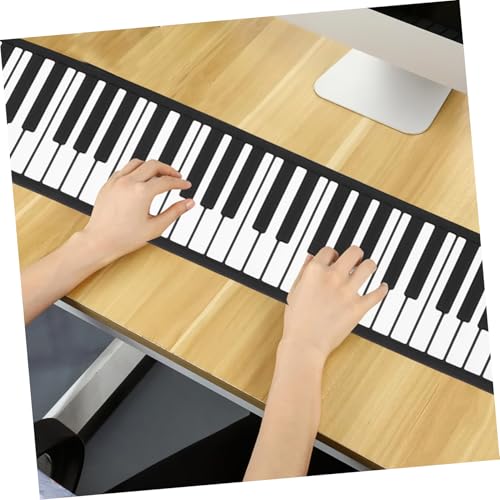 ERINGOGO 88 Rouleaux Piano 88 touches roulées à la main Piano portable pliable Clavier électronique portable clavier de piano pliable piano enroulable électronique pliant Gel de silice - Les Beatles, Paul McCartney, John Lennon, RIngo Starr, George Harrison ERINGOGO 88 Rouleaux Piano 88 touches roulées à la main Piano portable pliable Clavier électronique portable clavier de piano pliable piano enroulable électronique pliant Gel de silice – Image 6