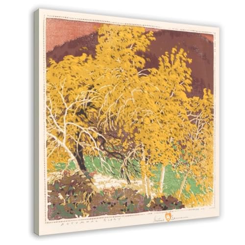 Décoration murale Autumnal Glory de Gustave Baumann pour salon chaleureux