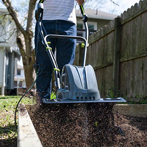 Earthwise TC70016 16-Inch 13.5-Amp Corded Electric Tiller/Cultivator, Grey