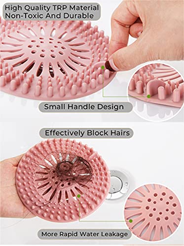 Tapón de goma para desagüe con recogedor de cabello 5 unidades miniatura 4