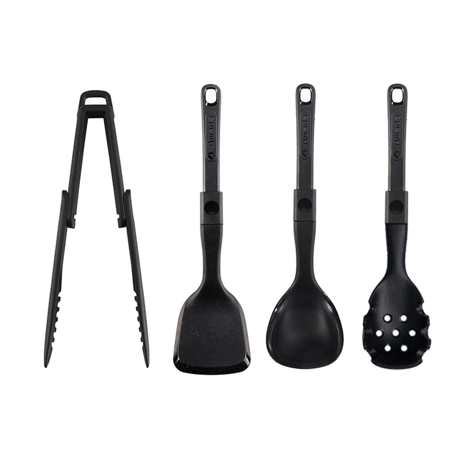 Klappbesteck, Kochutensilien Set, 4 Teilig, Faltbares Set für Outdoor Nicht Küchenutensilien, für Camping Suppenlöffel