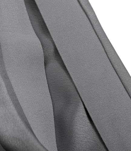 Image of Amy Babe Womens Satin Silk High Waist Slit Midi Skirt Long Skirts for Women | Elastic Waistband, Side Split, Midi Length, Below the Knee, Silky Fabric, Elegant, Fall Winter Outfits