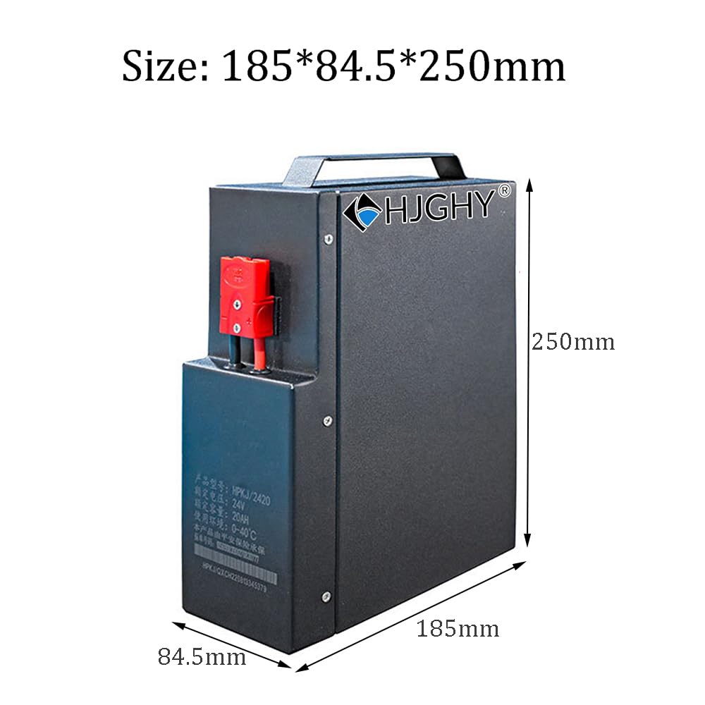 24V 20Ah Akku für Elektro-Hubwagen, 24 Volt LiFePO4 Lithium-Eisenphosphat-Akku für 0-500W Be- und Entladearbeiten