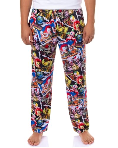 INTIMO Killer Klowns from Outer Space Pajamas Mens Adult Lounge Sleep PJ Pants (Large)