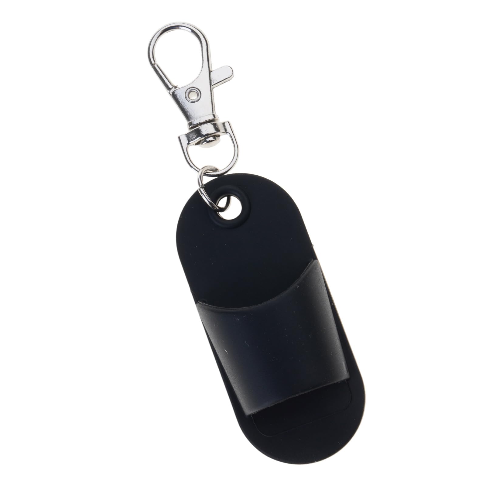 Buxuaaaa Black Silicone Pen Holder Clip On Pens For Badge Reel Pen Holder For Lanyard, Clip With Lobster Clasp Badge Reel Accessory Pencil For Or Neck Lanyard