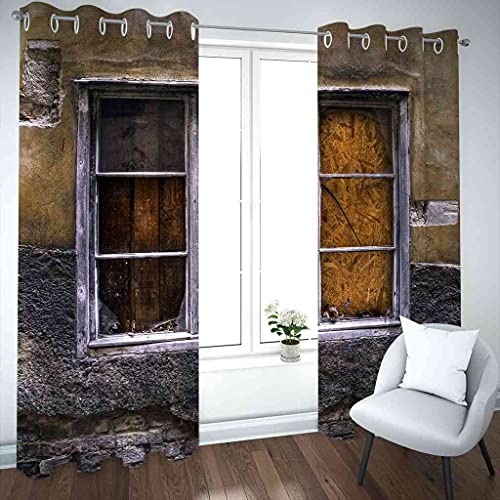 Rideau thermique isolant et phonique lot de 2 à oeillets pour décoration