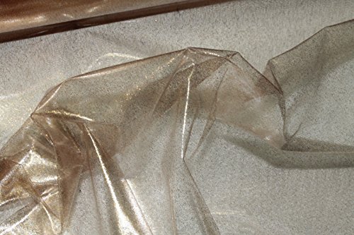 Russo Tessuti Tovaglia Trasparente Glitter Oro