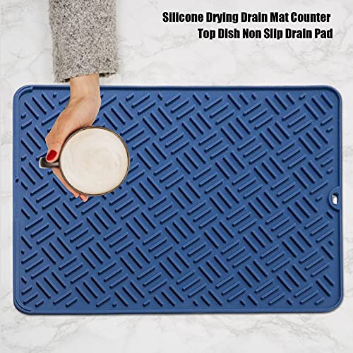 Afwasbare antislip placemats, afdruipmat van silicone, afdruipmat, grote afdruipmat, waterdichte siliconen pad, antislip… - Image 7